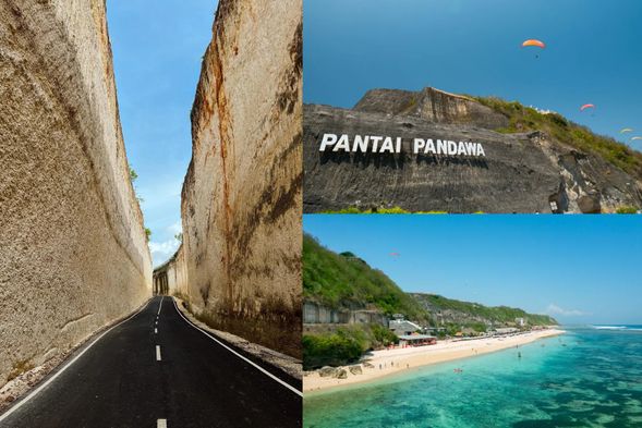 下午的蔚藍海洋之旅~烏魯瓦圖藍色斷崖公路(Pantai batu barak斷崖公路踩點)