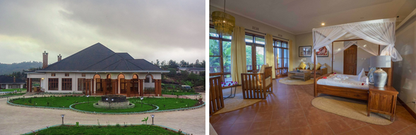 🛏️住宿:Ngorongoro Coffee Lodge
坐落於綠意盎然的咖啡莊園之中,背靠 Ngorongoro 森林保護區,擁有寧靜優美的自然環境。寬敞舒適的獨棟木屋、溫暖的壁爐與濃厚的非洲莊園氛圍,讓旅客在精彩的 Safari 之後,能夠悠閒地享受一杯坦尚尼亞咖啡,感受高地森林與咖啡園交織而成的獨特魅力。