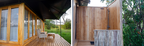 🛏️住宿:Baobab Luxury Tented (連住二晚-第二晚)
豪華帳篷結合舒適設施與草原景觀,讓旅客在享受野生動物探索的同時,也能擁有舒適愜意的住宿體驗。
