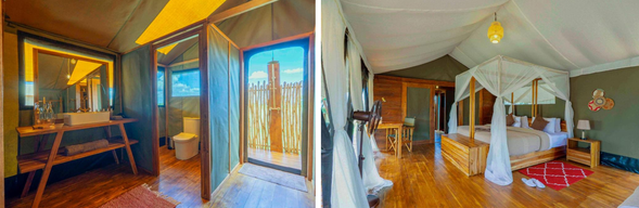 🛏️住宿:Zuri Camp
位於塞倫蓋提核心區域,鄰近野生動物活動熱區,是探索草原的重要據點。
帳篷式營地融合自然景觀與舒適設施,夜晚可伴隨草原聲音入眠,沉浸於最真實的 Safari 氛圍。
