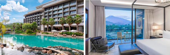 🛏️住宿:Gran Melia Arusha
位於 Arusha 的五星級飯店,飯店座落於大片咖啡與茶園中,可遠眺梅魯山,結合現代奢華設計與東非在地文化特色,為旅程揭開最舒適的序幕。