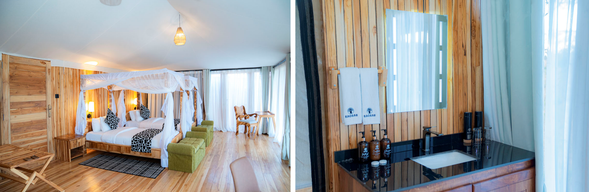 🛏️住宿:Baobab Luxury Tented (連住二晚-第一晚)
入住塞倫蓋蒂核心區的 Baobab Central Luxury Camp,在舒適豪華的帳篷中享受草原生活。白天追尋野生動物的足跡,夜晚伴隨蟲鳴與星空入眠,感受最真實的非洲 Safari 體驗。