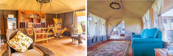 🛏️住宿:Malaika Luxury Camp (連住3晚-第三晚)
這是旅程的最後一晚。
也許白天你們還在追逐遷徙,也許終於看見了那場震撼的渡河,也許只是靜靜地看著草原發呆
傍晚回到營地時,天空會慢慢染成金色
營火升起,這幾天的塵土、風聲、動物腳步聲,都已經成為記憶的一部分