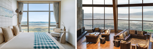 🛏️住宿:Meliá Ngorongoro
坐落於 Ngorongoro 保護區高地,周圍環繞壯麗的火山口景觀。
飯店融合現代設計與自然環境,房間寬敞、視野開闊。
在這裡可以靜靜感受高地的寧靜與壯闊。