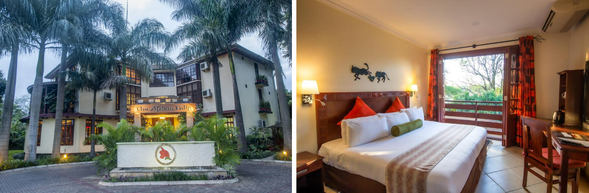 🛏️住宿:African Tulip Hotel
位於阿魯沙市區的精品飯店,融合東非木雕、溫暖色調與現代設計,是旅程初始最舒適的落腳處。附設游泳池與酒吧,適合放鬆調時差。