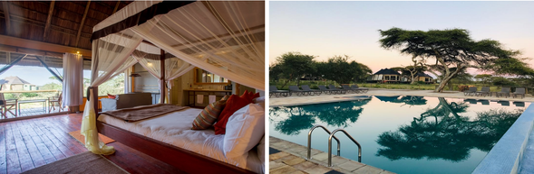 住宿:TWC Lake Maseki
坐落於塞倫蓋蒂南部與恩杜圖(Ndutu)地區交界的經典帳篷營地,地理位置極佳,緊鄰 Masek 湖畔,特別適合觀看「角馬產仔季」與大遷徙早期階段。主帳提供溫馨用餐區與露天休憩平台,適合觀星與談天。