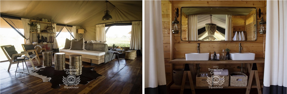 🛏️住宿:Siringiti Central (連住2晚-第二晚)
今天是遊獵行程的最後一天。下午您可以選擇繼續在塞倫蓋蒂國家公園尋找您尚未捕捉到的動物,或是選擇留在帳篷營地,在您私人的戶外陽台好好的享受草原、野外的寧靜。