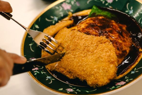 ランチ・地元名物ボルガライス