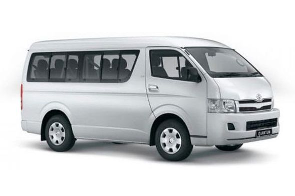10-Seater Van: 8 passengers + 8 bags | 10 passengers (no bag)