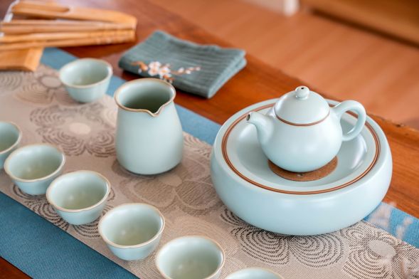 汝窯茶具與台灣茶的對話