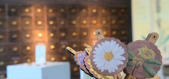 特展 : 西方花茶X東方花茶的交織與情愫,還有花籤詩可以抽取,解鎖你的花與密碼。