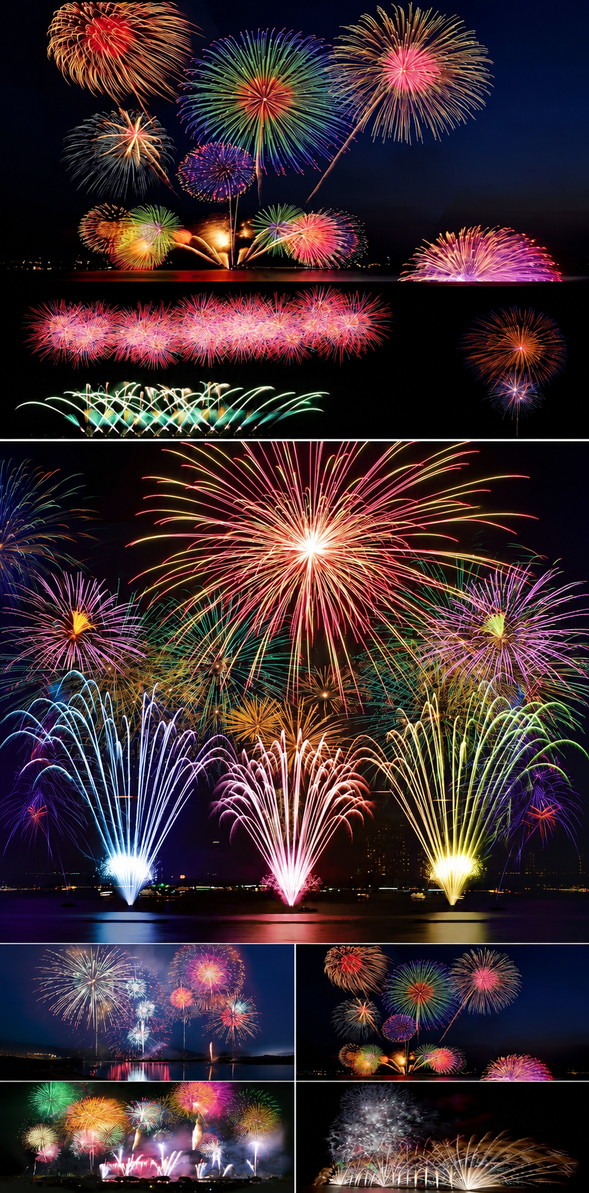 Ise Grand Shrine National Fireworks Festival
Enjoy one of Japan’s premier fireworks competitions from reserved chair seating. Marvel at the spectacular finale featuring dynamic wide star mines and breathtaking performances by top fireworks artisans from around Japan.
Fireworks scheduled from approximately 19:20–21:00