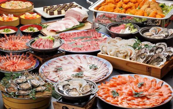 Sakyu Kaikan
(Seafood & Tottori Wagyu all-you-can-eat lunch / approx. 60 minutes)
