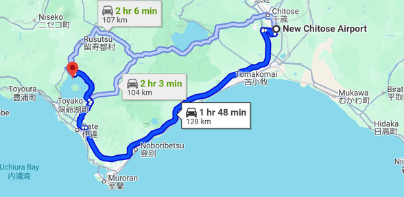 Travel about 2 hours