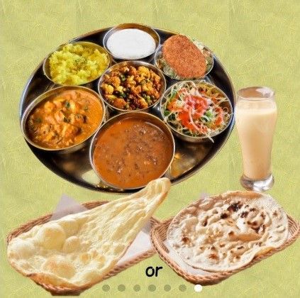 Lunch (60 min)
※ An Indian thali set menu will be served.