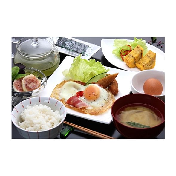 Enjoy a Japanese breakfast at the hotel