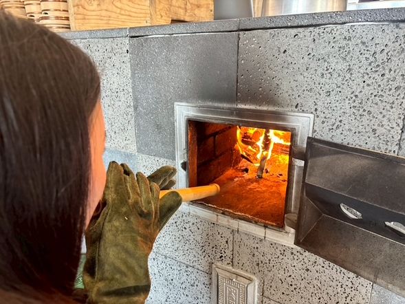 Afterwards, you will light the fire with firewood and cook the rice yourself.