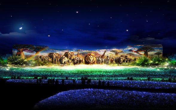 Nabana no Sato
(One of Japan’s most popular illumination destinations! Experience spectacular, large-scale light displays and the picturesque "Begonia Garden" / approx. 100 minutes)
*Approximately 60 minutes is allotted for viewing the illuminations.