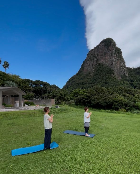 Private Morning Yoga at Tamatebako Onsen