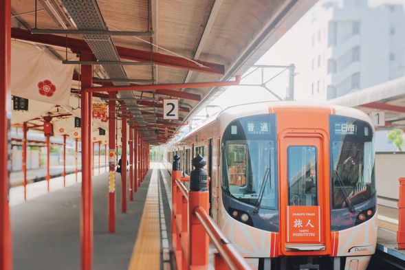 Return to Tenjin by Nishitetsu train