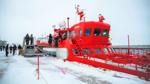 After Ocean Exchange Center, we'll board on Monbetsu - GARINKO-GO Ⅲ・IMERU Cruise (60 mins)