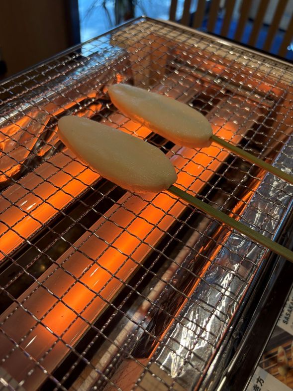 Drilled Sasakamaboko(Fish-cake) grilled experience