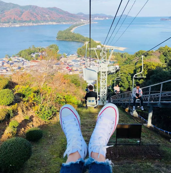 Take a special chair lift (about 6 minutes) and enjoy the scenery under your feet