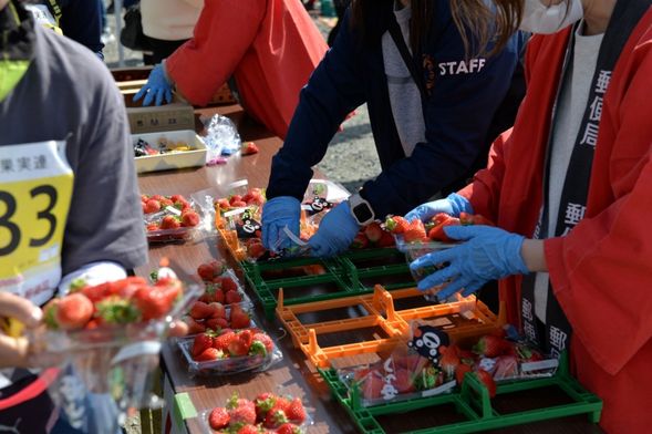 Aid stations will provide strawberries, cherry tomatoes, and Tamana City local specialties.