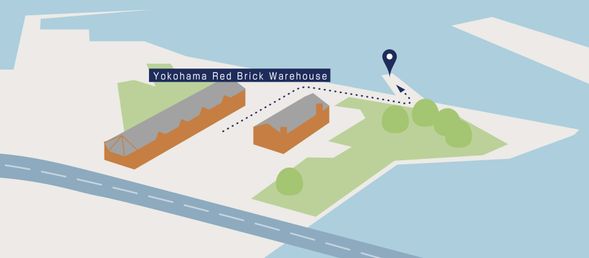 Depart from Yokohama Red Brick Warehouse Pier