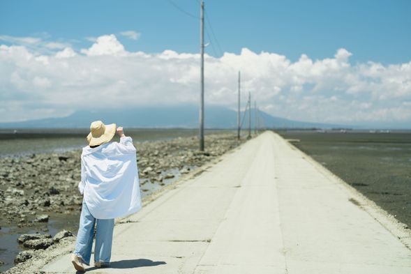 Drive to Nagabeta Kaisho-ro and Okoshiki Beach.