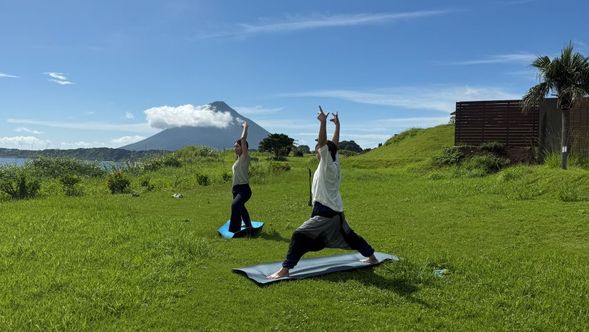 serene private morning yoga session