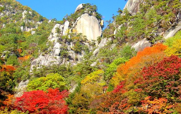 Shosenkyo Gorge (walk through Japan’s most scenic gorge in autumn colors).