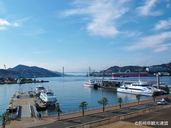 Arrive at Nagasaki Port Matsugaeda International Terminal