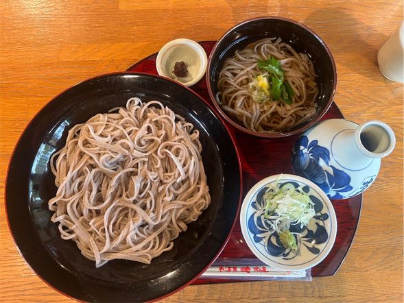 Enjoy the soba noodles you've personally prepared.