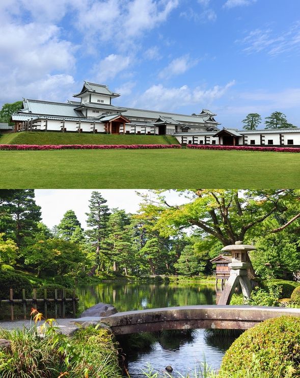 Kenrokuen Garden & Kanazawa Castle Park (approx. 80 min)