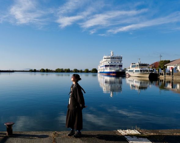 Take the Ferry from NagahamaPort to Chikubu Island(35 minutes/Admission fee included)