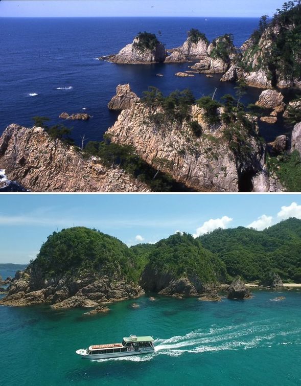 Uradome Coast
(Enjoy scenic views of the UNESCO Global Geopark coastline / approx. 40 minutes)