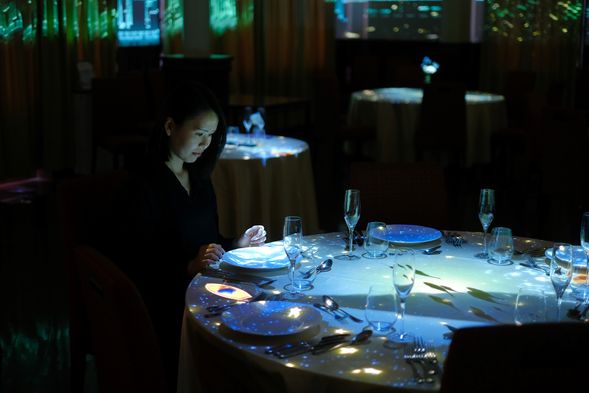 Projection Mapping Dinner