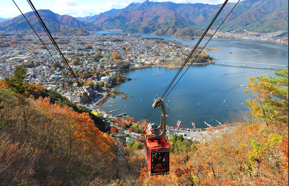 Mt.Fuji Panoramic Ropeway and Lake Kawaguchi Tenjoyama Park(Admission fee is included/120min)