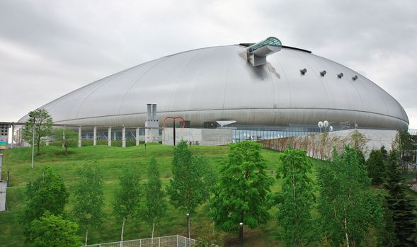Sapporo Dome (view from the bus window)