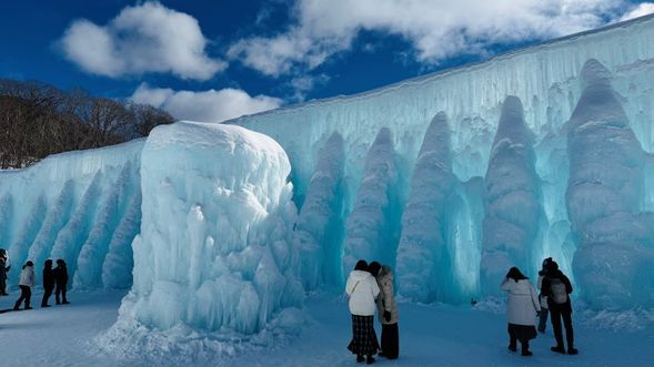 *Lake Shikotsu at the Ice Festival in February