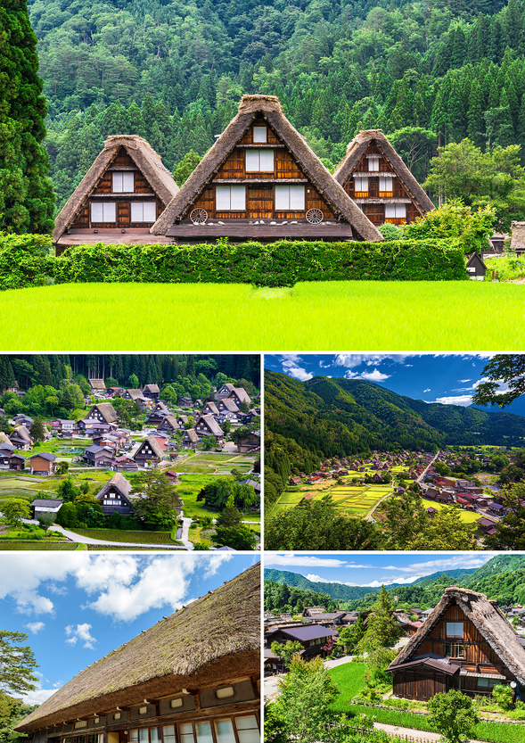 Shirakawa-go
(Enjoy the UNESCO World Heritage village of Shirakawa-go, picturesque from every angle / approx. 90 minutes)