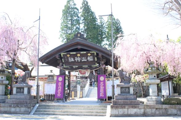 Morioka castle ruins park stone wall and Sakurayama shirne.
