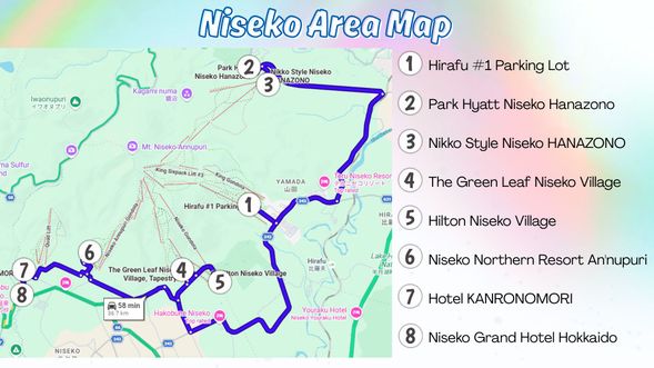 Niseko Area Map