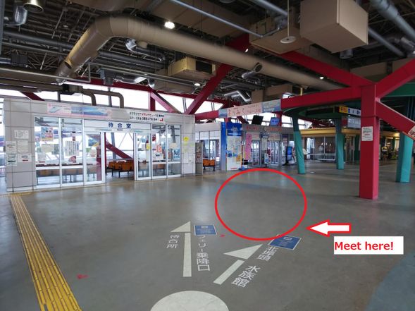 Point of departure and arrival
Kagoshima port