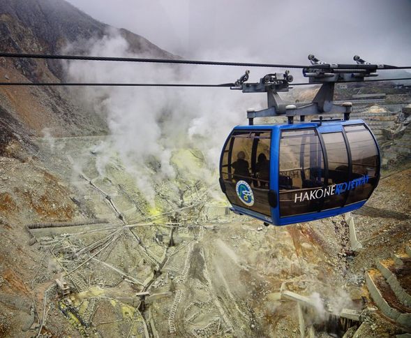 Owakudani and Hakone Ropeway