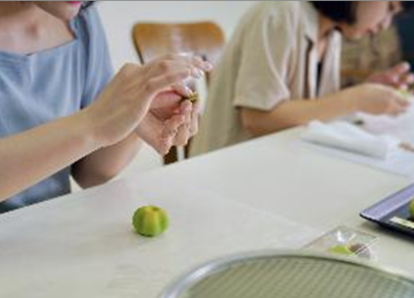 Experience making two
types of Japanese sweets.