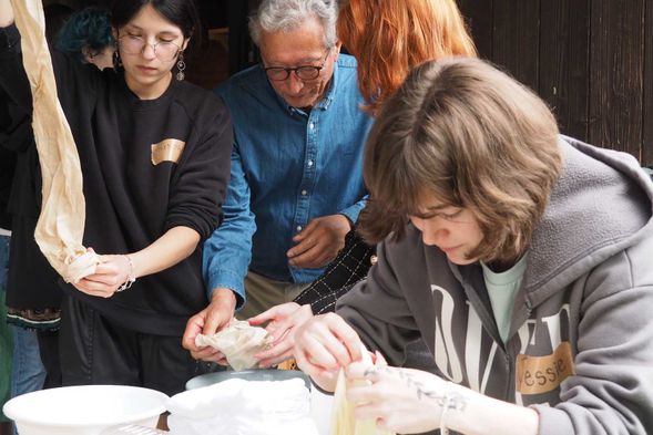 Hands-on indigo dyeing workshop