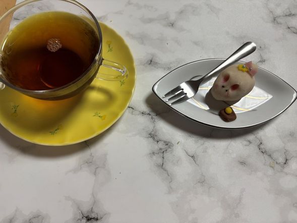 Eat Wagashi with tea or macha
you can take away one Wagashi.