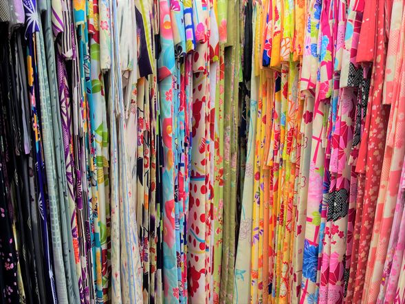 Choose your favorite kimono. (About 5 minutes)